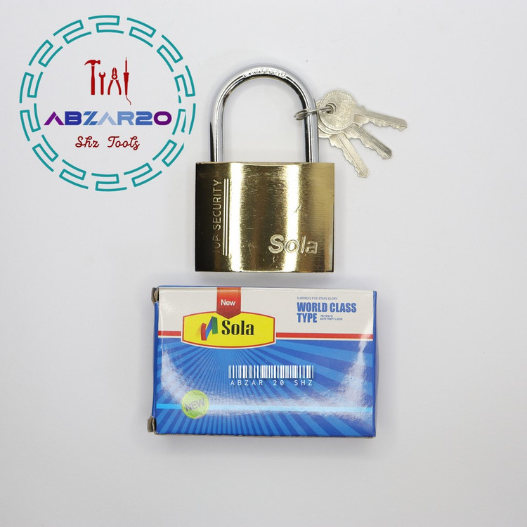 قفل آویز سایز 75 SOLA کلید ساده
