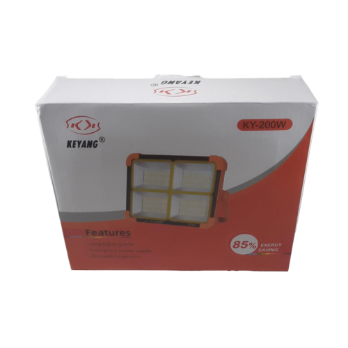 پروژکتور شارژی 200 وات برند کیانگ KEYANG | مدل KY-200W اصل